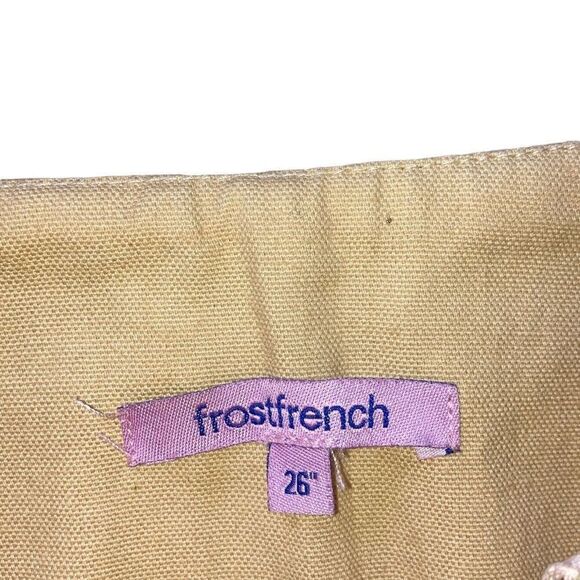 Vintage Y2K Pleated Frost French Low Rise Flare Leg Dress Pants Trousers Size 26 - Picture 5 of 5